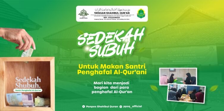 Sedekah Subuh untuk Makan Santri Penghafal Qur’an